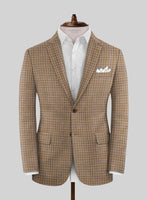 Noble Carmen Check Wool Silk Linen Suit - StudioSuits
