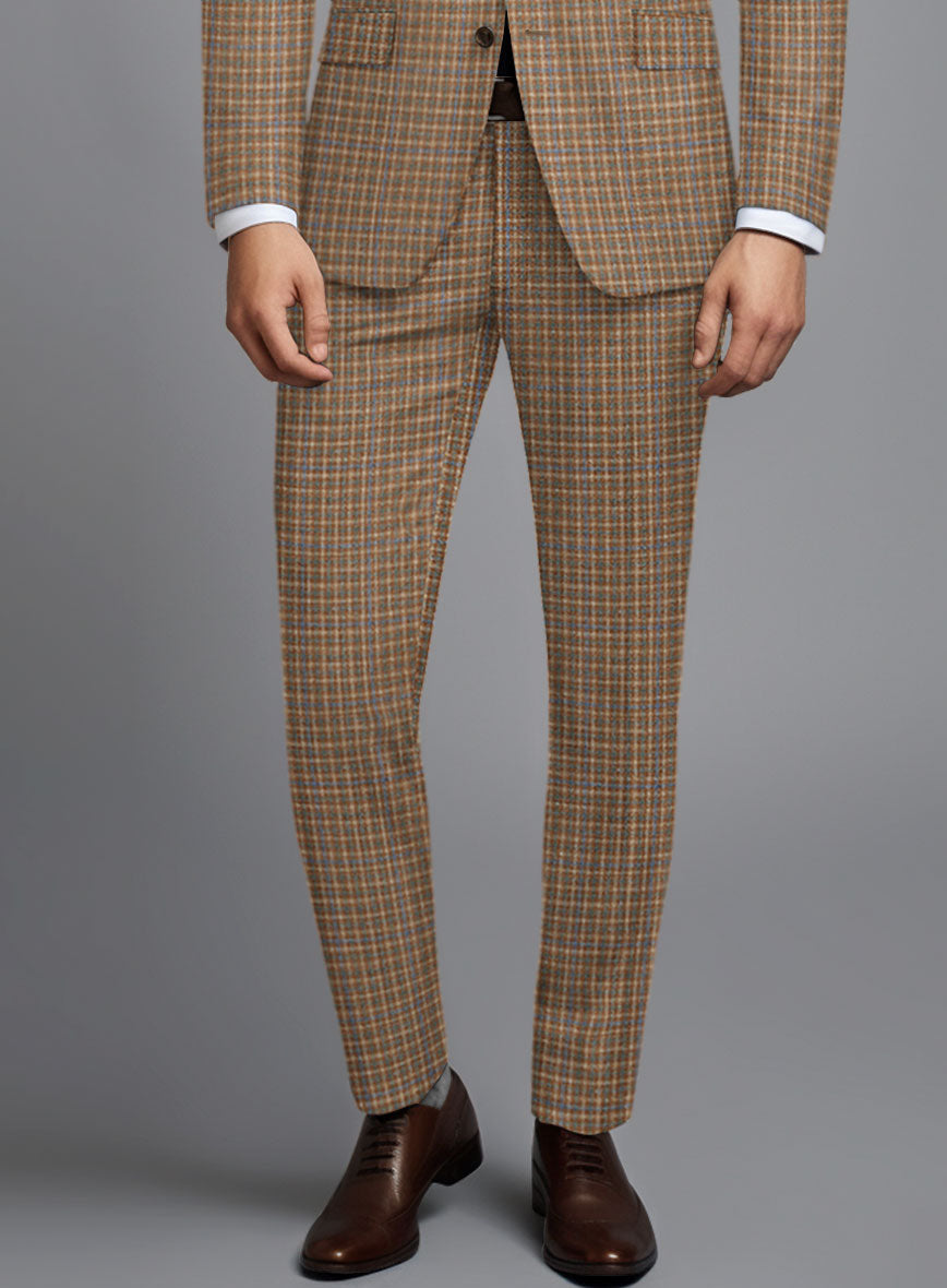 Noble Carmen Check Wool Silk Linen Suit - StudioSuits