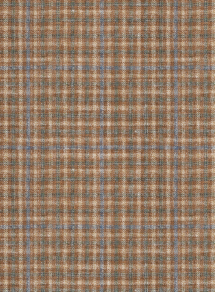 Noble Carmen Check Wool Silk Linen Suit - StudioSuits