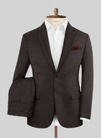 Noble Coffee Brown Wool Silk Linen Suit - StudioSuits