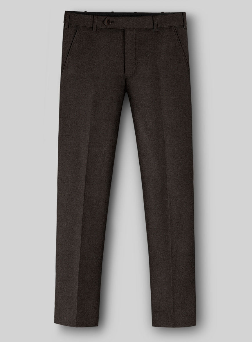 Noble Coffee Brown Wool Silk Linen Suit - StudioSuits