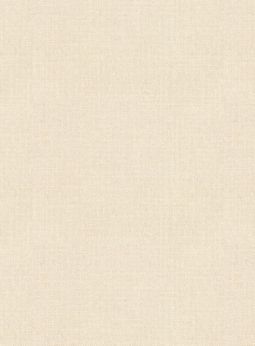 Noble Cream Wool Silk Linen Jacket - StudioSuits