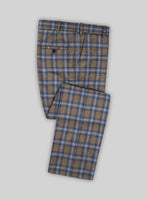 Noble Daniel Tartan Wool Silk Linen Pants - StudioSuits