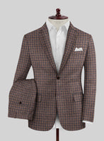 Noble Gabriela Check Wool Silk Linen Suit - StudioSuits