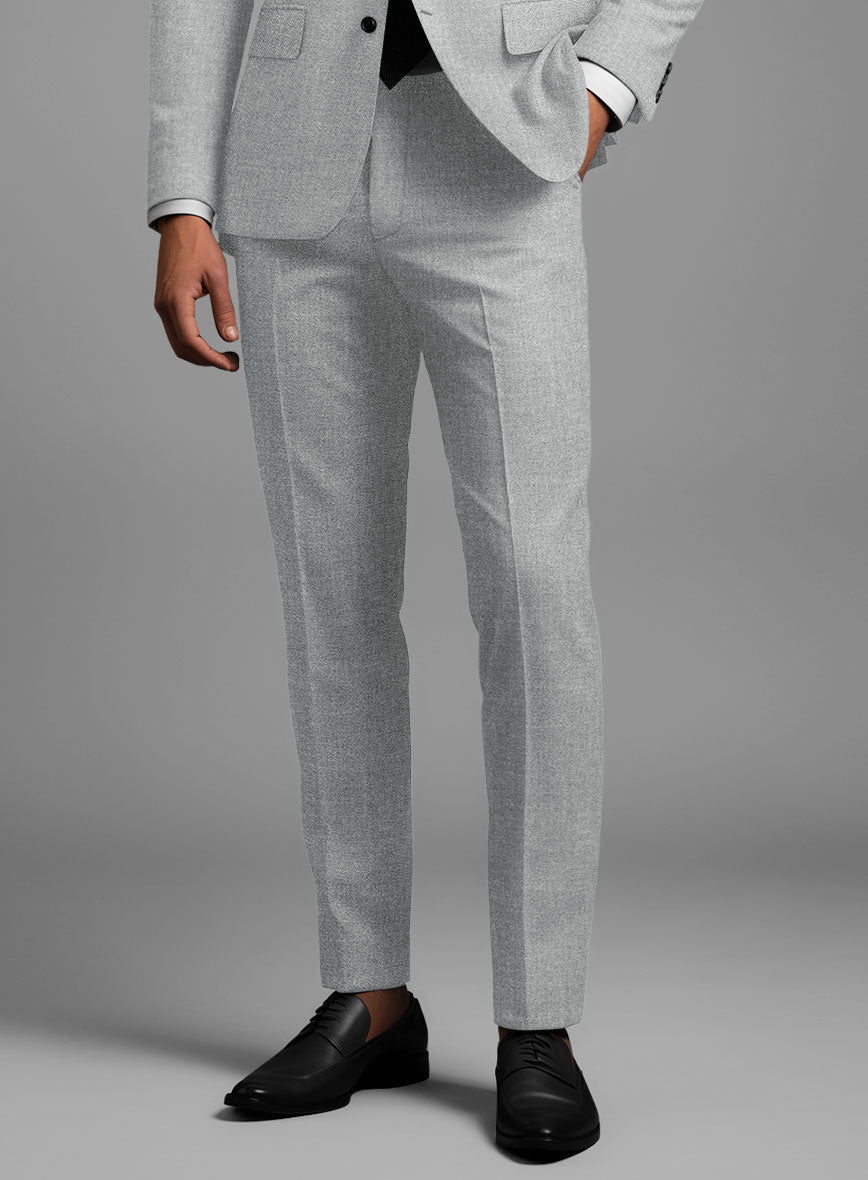 Noble Gray Wool Silk Linen Suit - StudioSuits