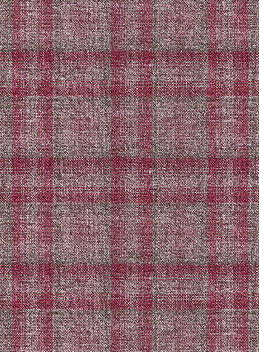 Noble Isadora Check Wool Silk Linen Jacket - StudioSuits
