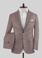 Noble Isidora Check Wool Silk Linen Suit - StudioSuits