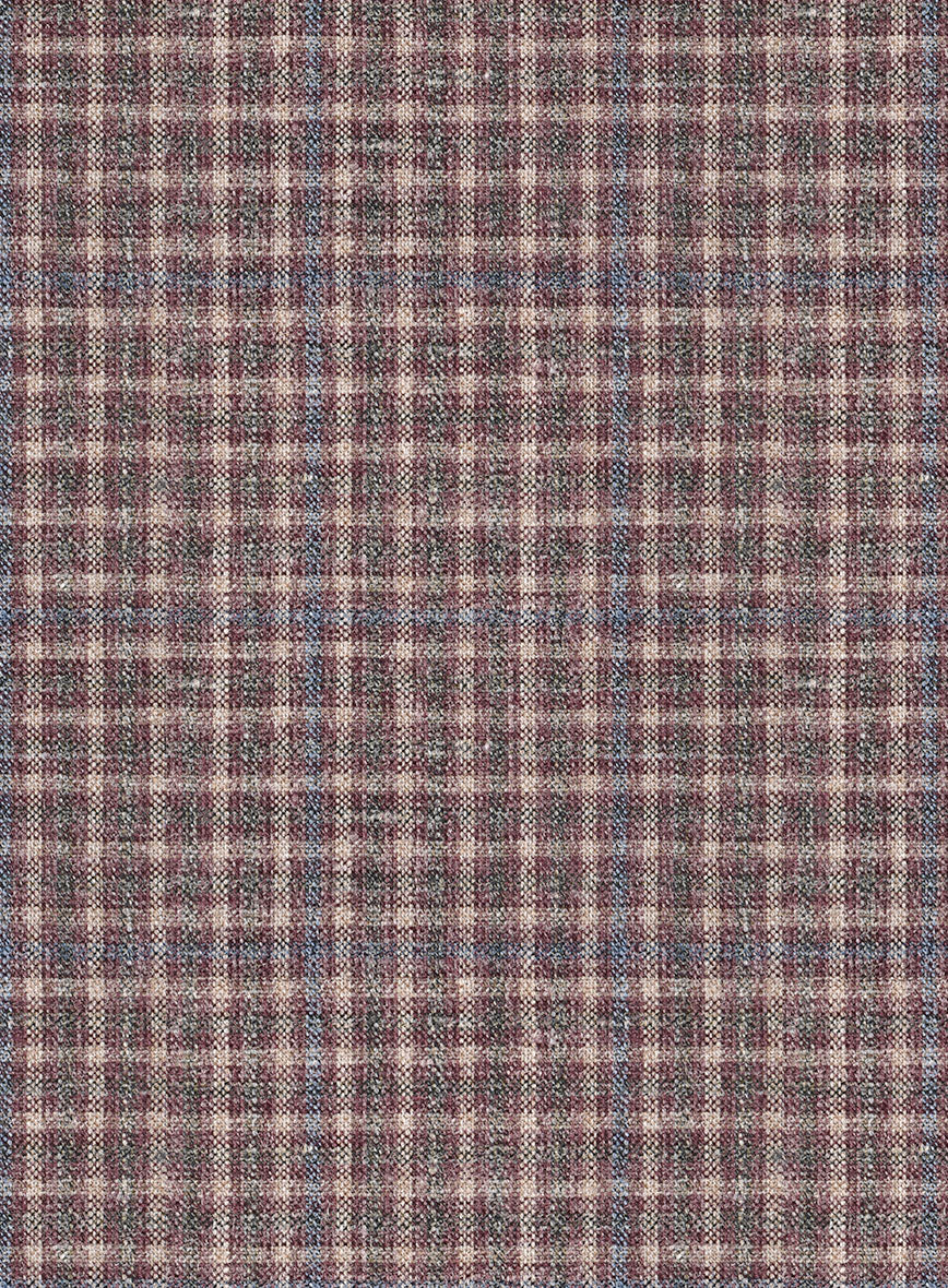 Noble Isidora Check Wool Silk Linen Suit - StudioSuits