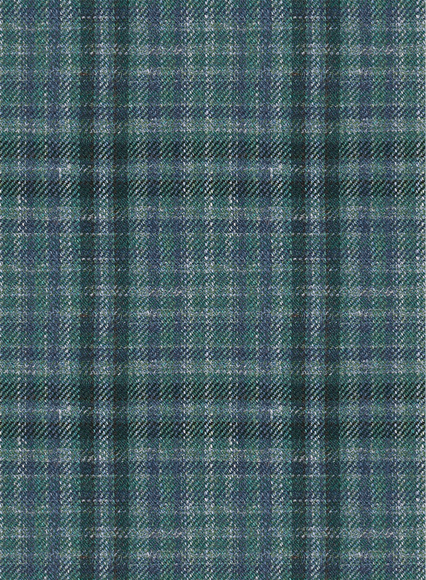 Noble Lucinda Check Wool Silk Linen Pants - StudioSuits