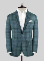Noble Lucinda Check Wool Silk Linen Suit - StudioSuits
