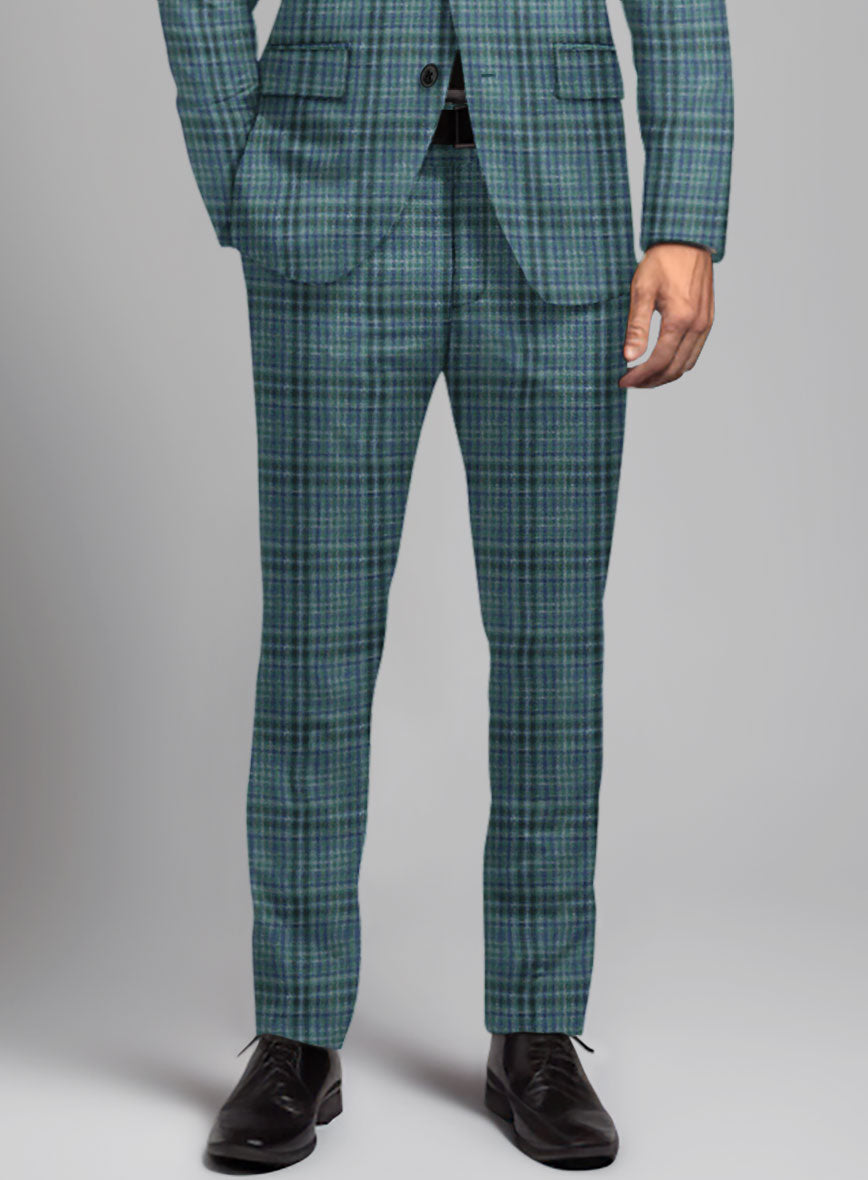 Noble Lucinda Check Wool Silk Linen Suit - StudioSuits