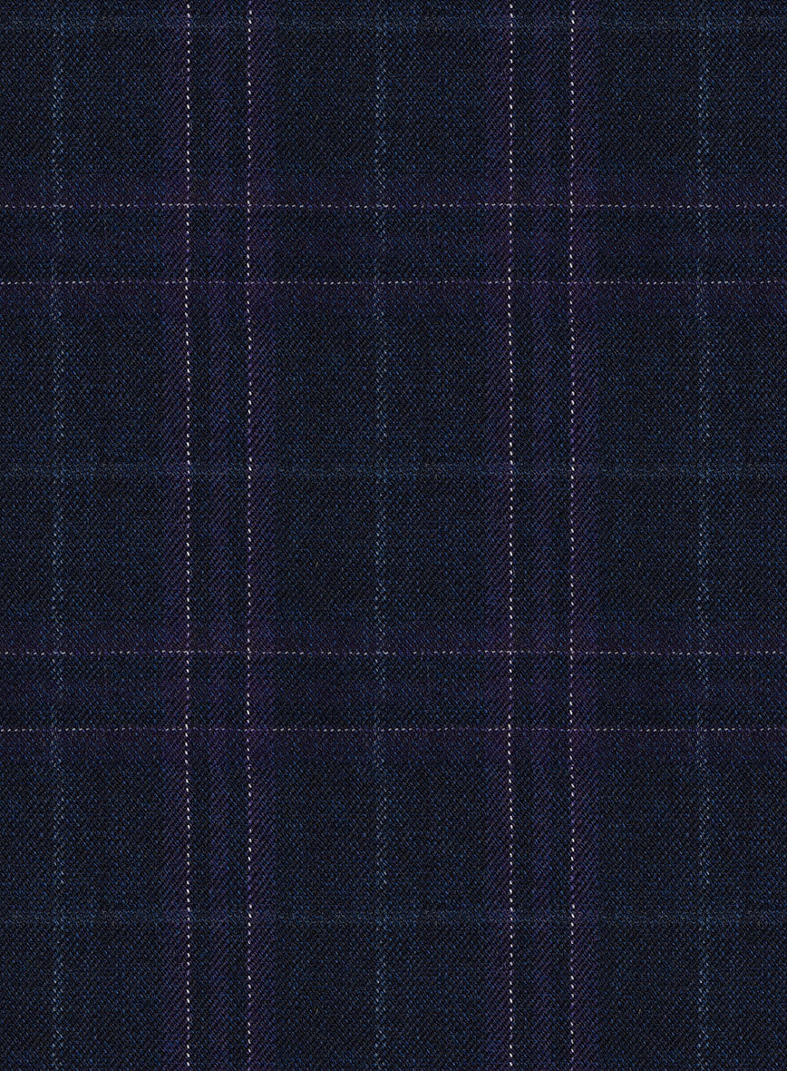 Noble Maddalena Blue Wool Pants - StudioSuits