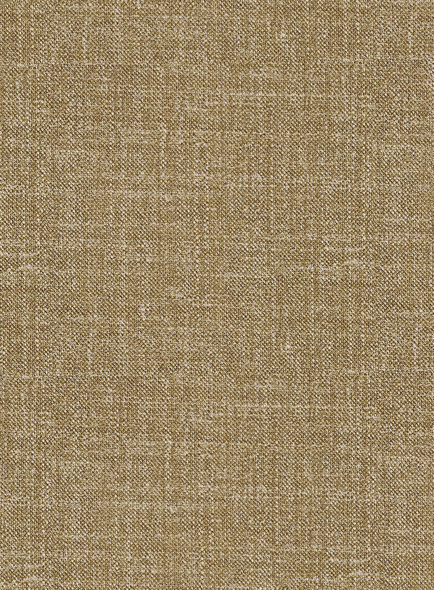 Noble Maple Khaki Wool Silk Linen Jacket - StudioSuits