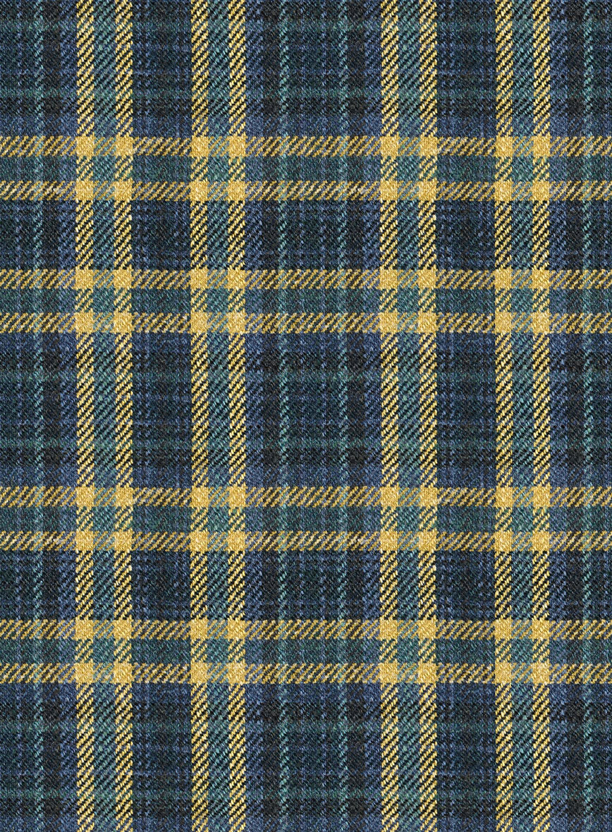 Noble Mario Check Wool Silk Linen Jacket - StudioSuits