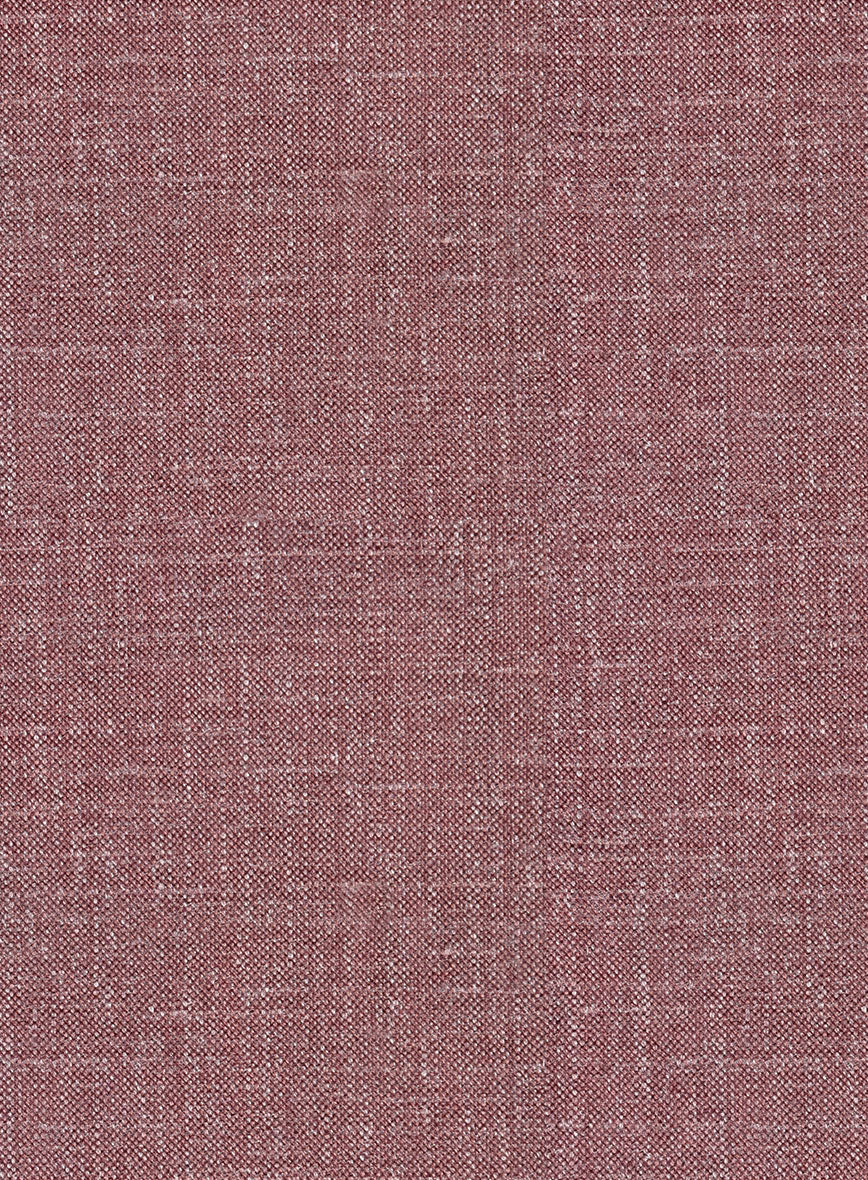 Noble Mauve Wool Silk Linen Pants - StudioSuits