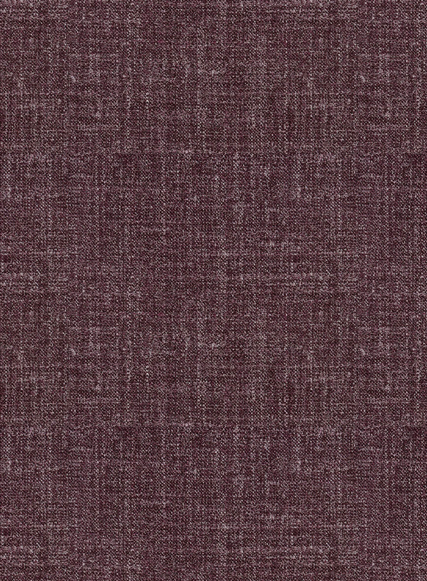 Noble Purple Wool Silk Linen Jacket - StudioSuits