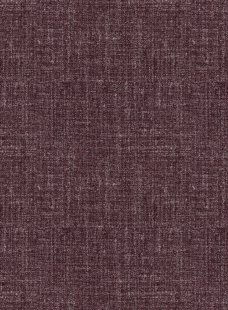 Noble Purple Wool Silk Linen Pants - StudioSuits