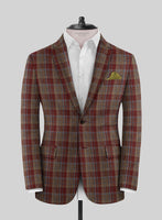 Noble Rafaela Check Wool Silk Linen Jacket - StudioSuits