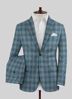Noble Rosalinda Check Cotton Silk Linen Suit - StudioSuits