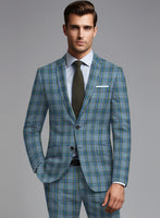 Noble Rosalinda Check Cotton Silk Linen Suit - StudioSuits