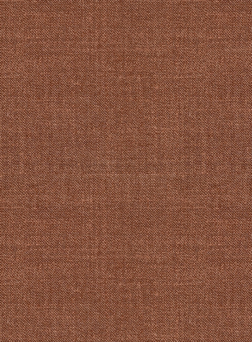Noble Rust Wool Silk Linen Jacket - StudioSuits