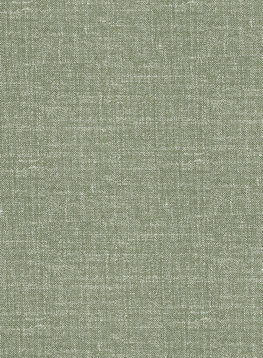 Noble Sage Green Wool Silk Linen Suit - StudioSuits