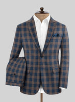 Noble Santiago Blue Wool Silk Linen Suit - StudioSuits
