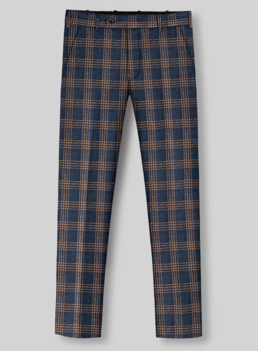 Noble Santiago Blue Wool Silk Linen Suit - StudioSuits
