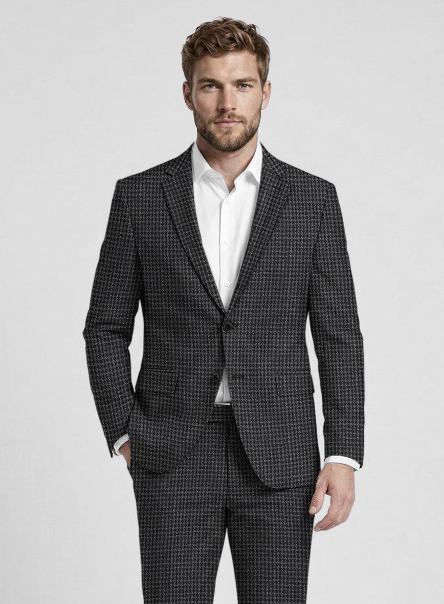 Noble Valentina Blue Wool Silk Linen Suit - StudioSuits