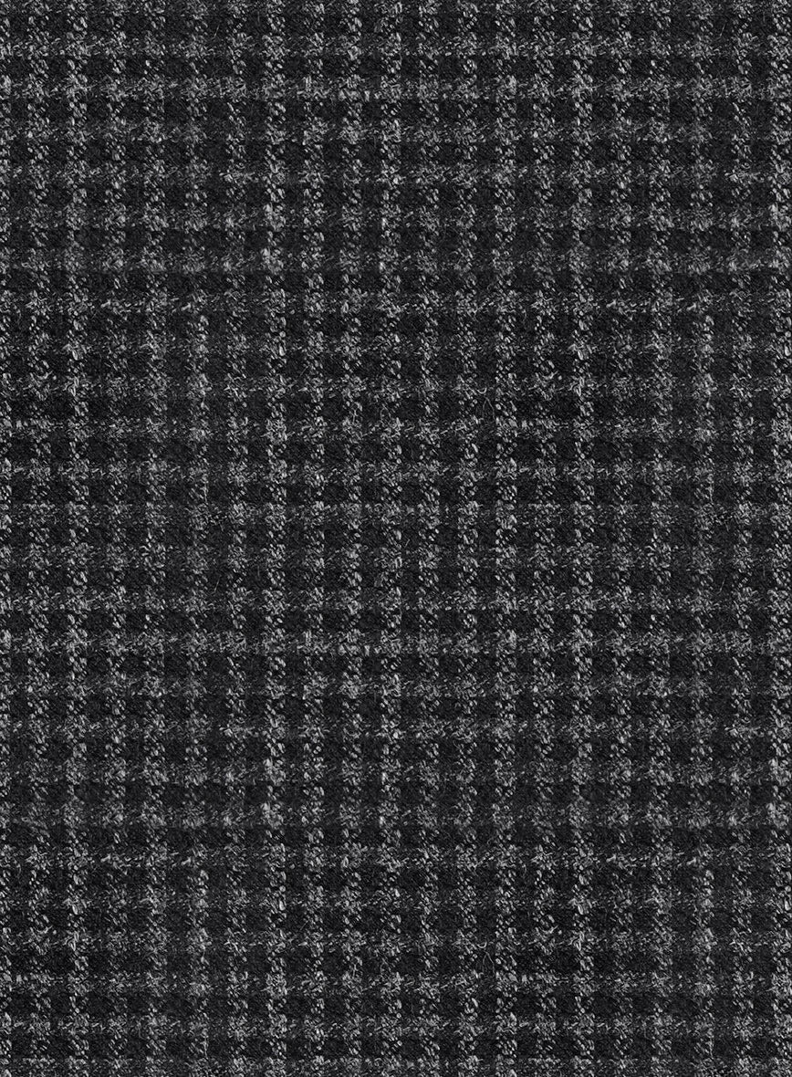 Noble Valentina Blue Wool Silk Linen Pants - StudioSuits