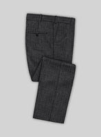 Noble Valentina Blue Wool Silk Linen Pants - StudioSuits