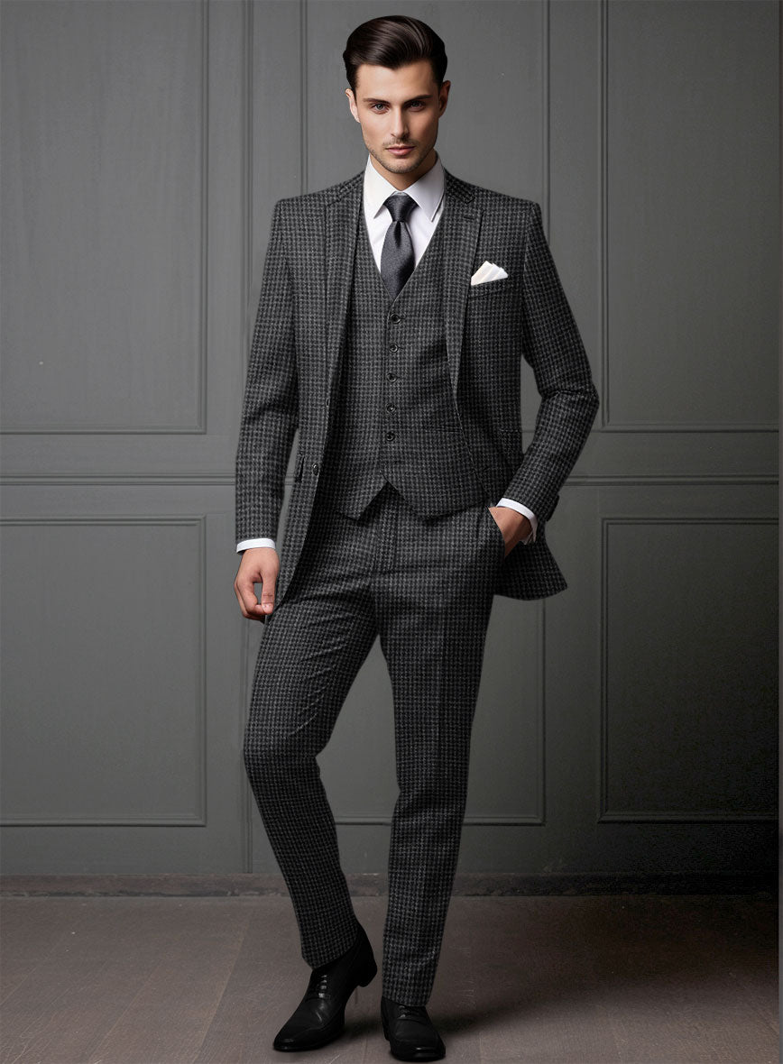 Noble Valentina Blue Wool Silk Linen Suit - StudioSuits
