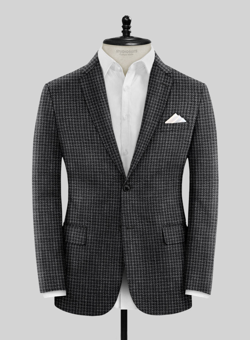 Noble Valentina Blue Wool Silk Linen Suit - StudioSuits
