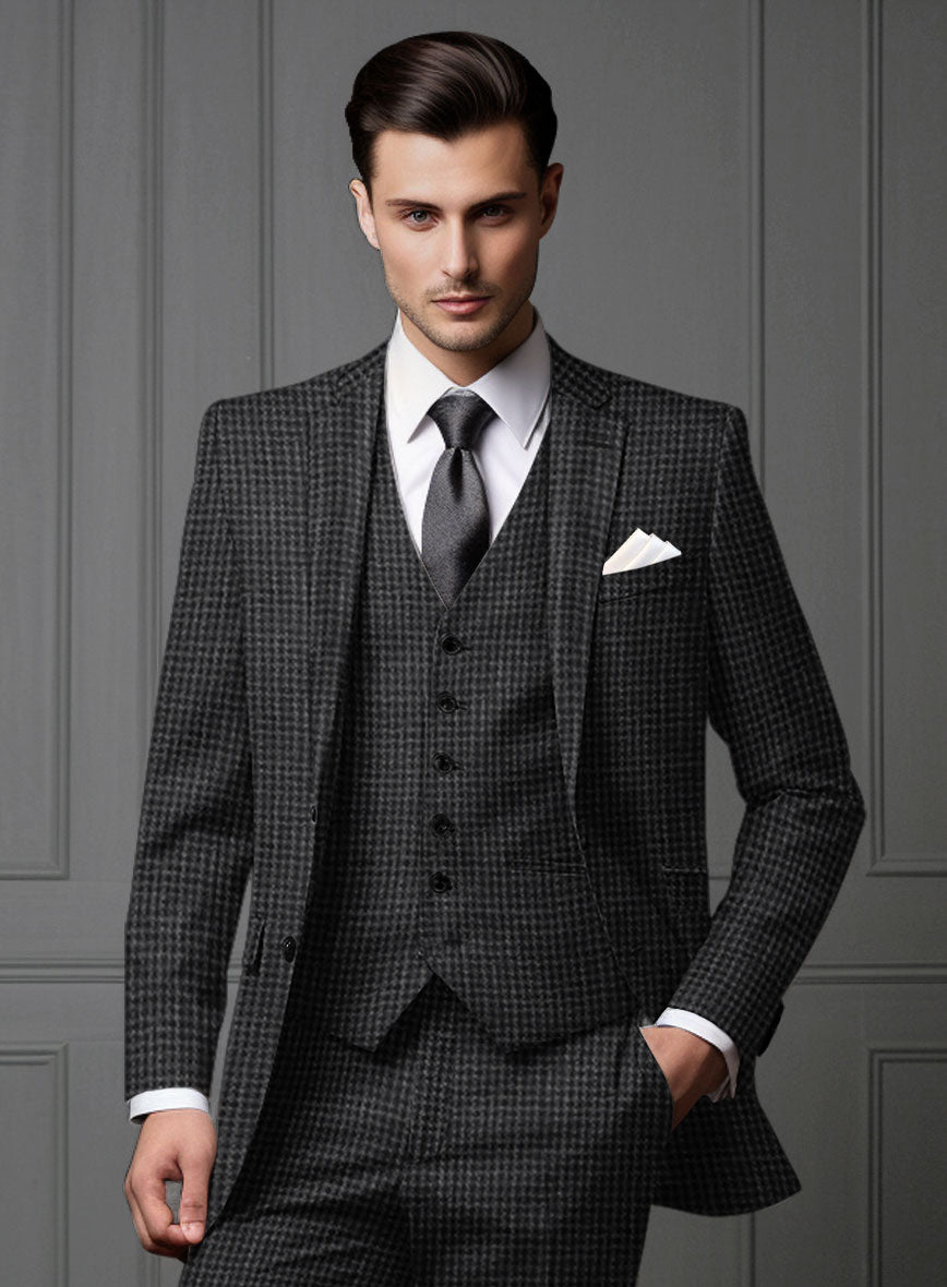 Noble Valentina Blue Wool Silk Linen Suit - StudioSuits