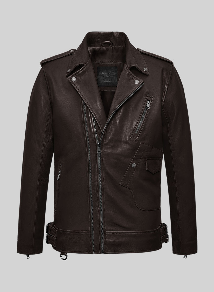 Nobelvalor Brown Rider Leather Jacket - StudioSuits