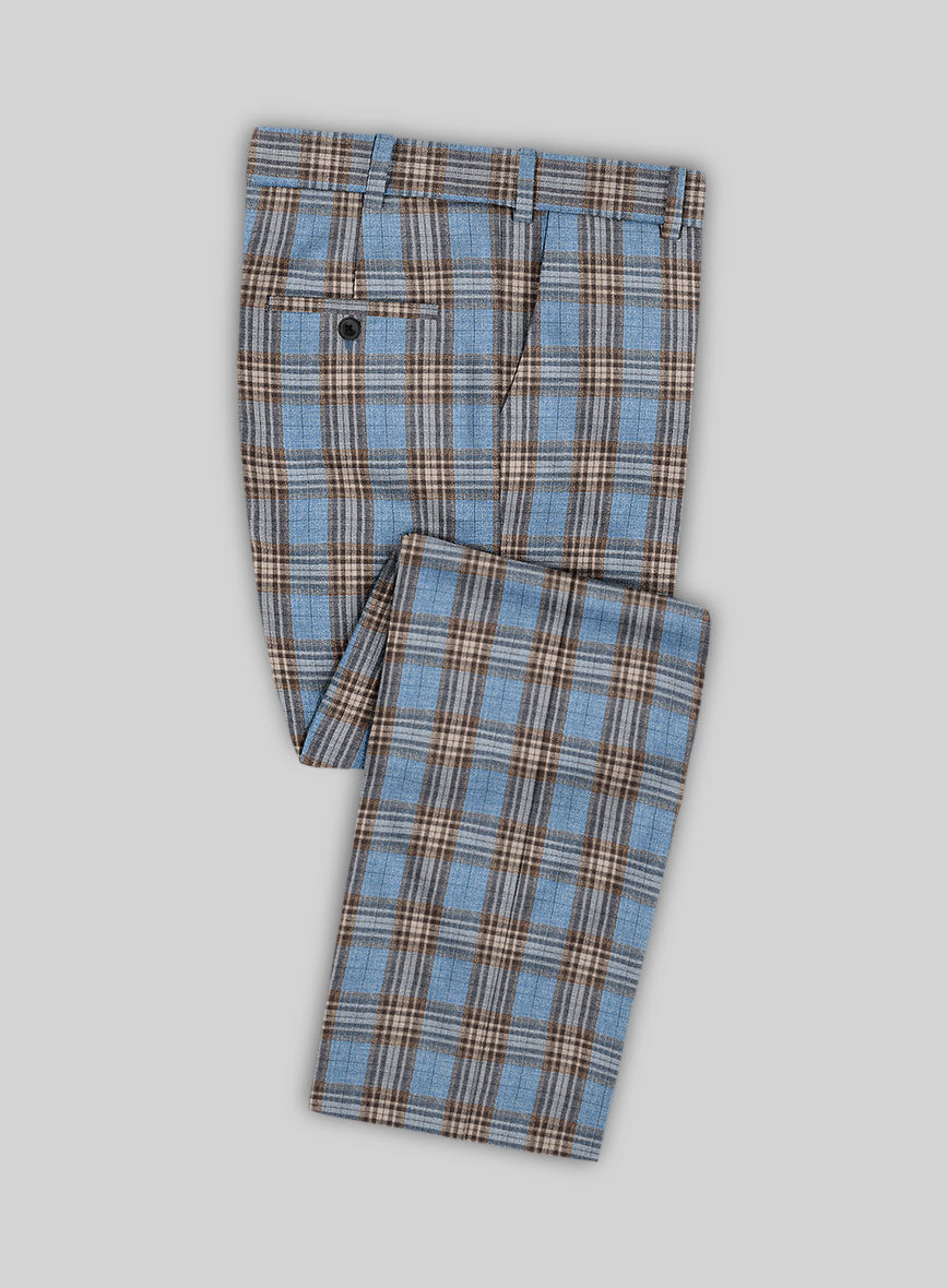 Noble Veron Tartan Wool Silk Linen Suit - StudioSuits