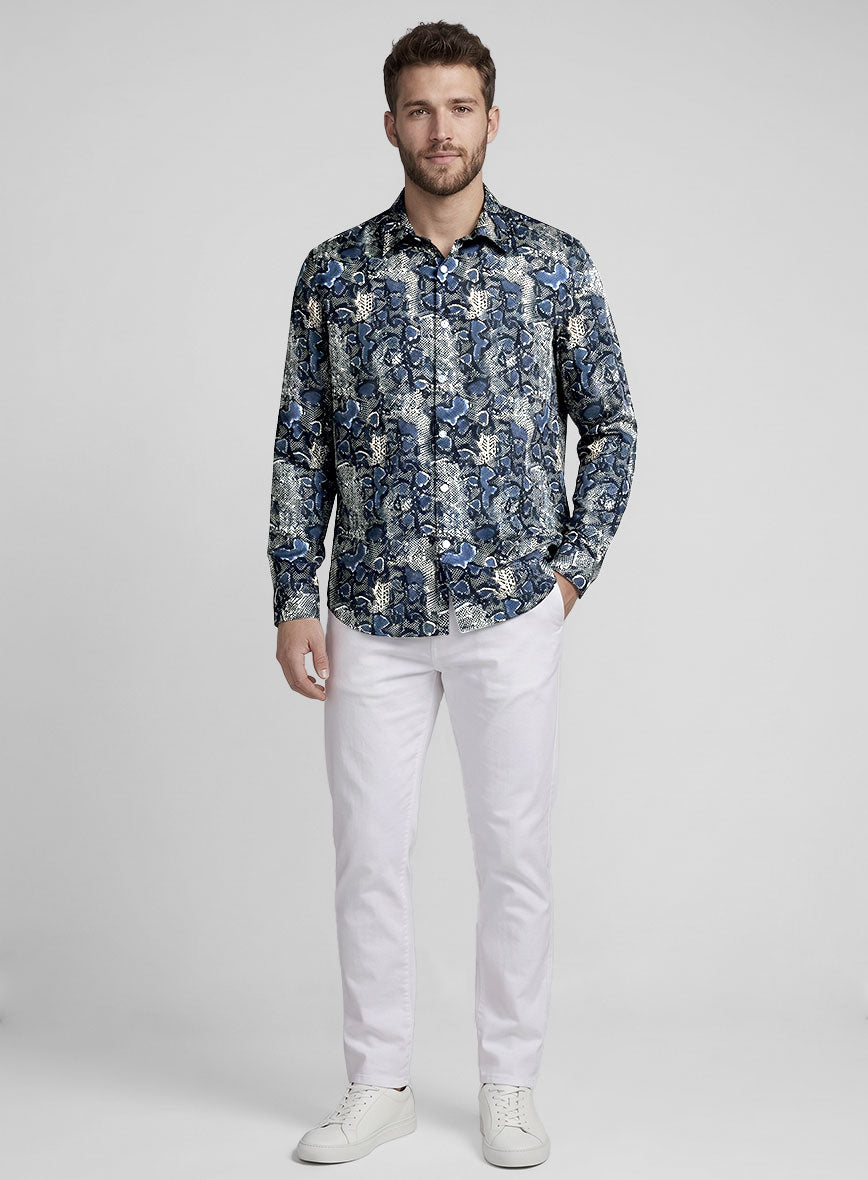 Nocturne Scales Silk Shirt - StudioSuits