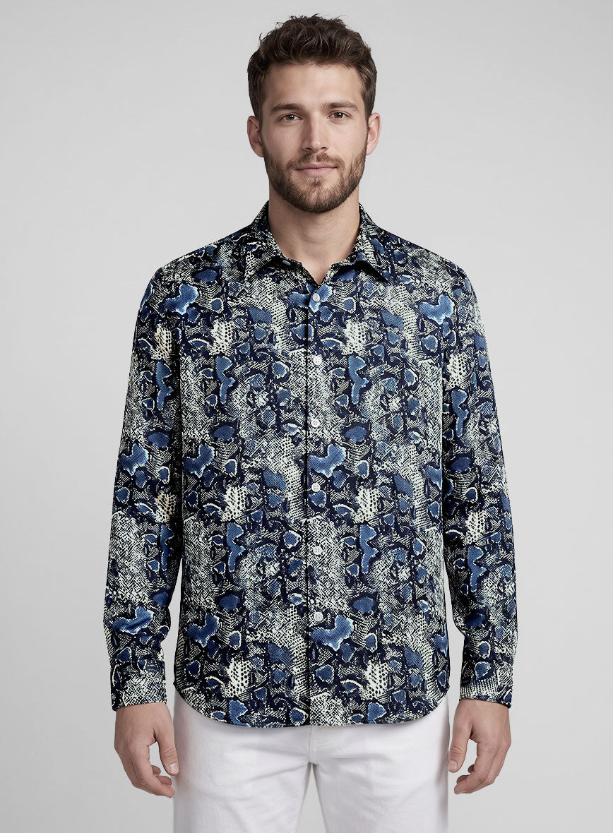 Nocturne Scales Silk Shirt - StudioSuits