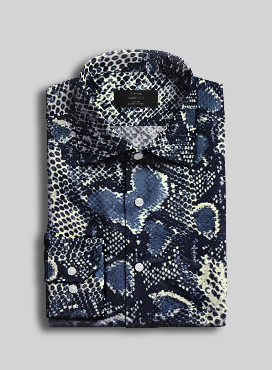 Nocturne Scales Silk Shirt - StudioSuits
