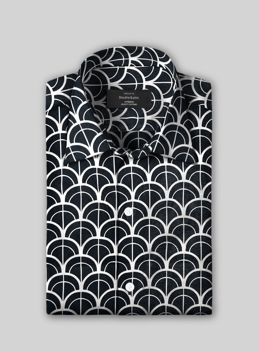 Noir Fanline Cotton Linen Shirt - StudioSuits