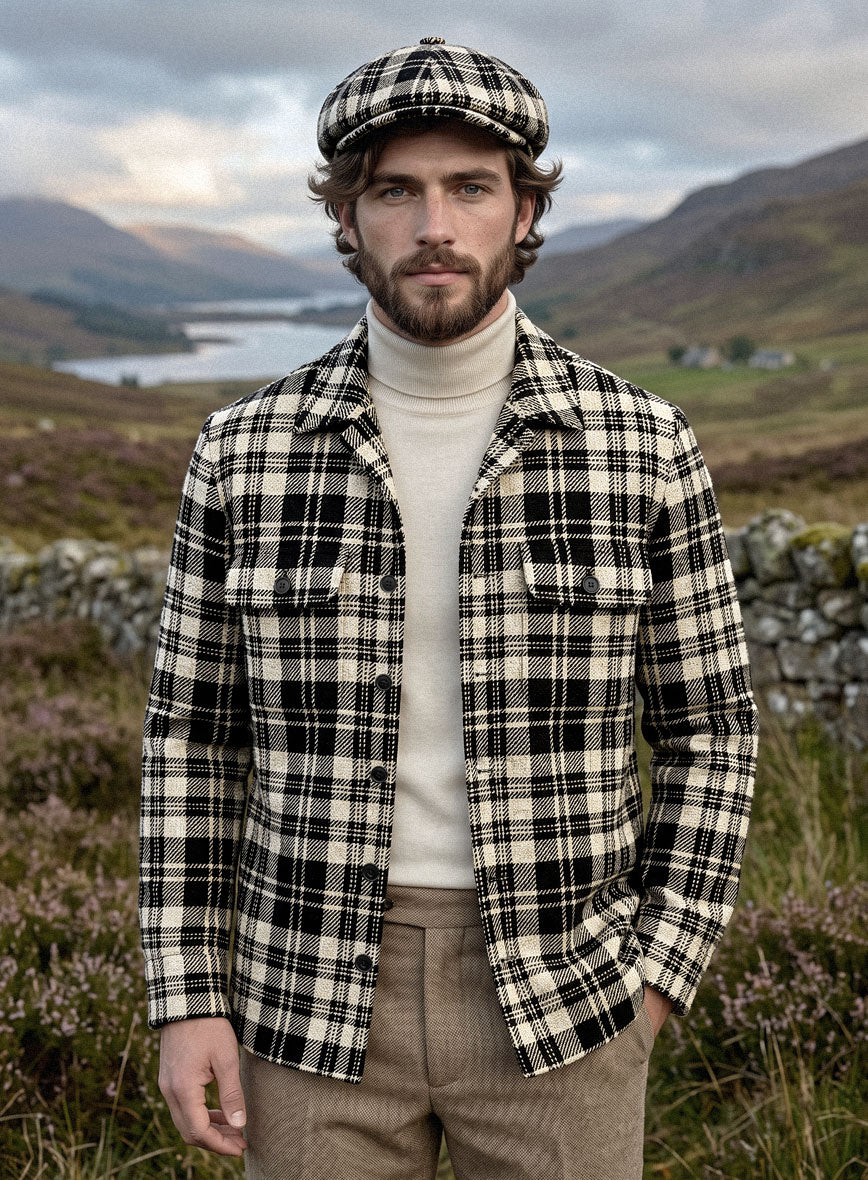 Nomad Harris Tweed Heatherrock Tartan Shirt - StudioSuits