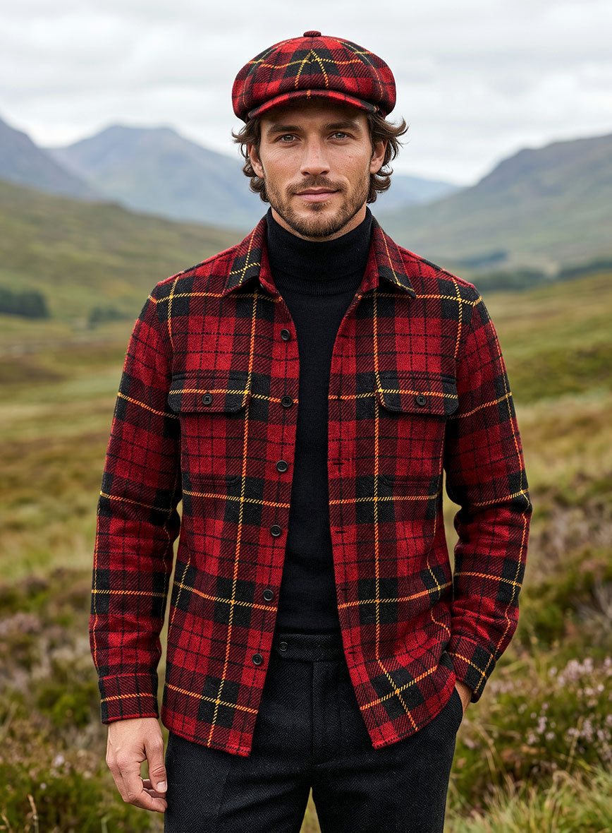Nomad Harris Tweed Redcrest Tartan Shirt - StudioSuits