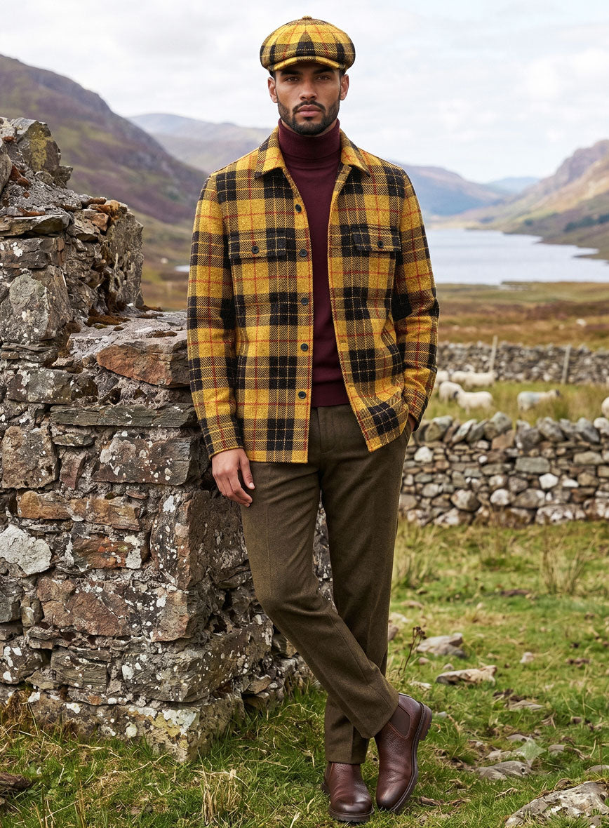 Nomad Harris Tweed Sunorchid Tartan Shirt - StudioSuits