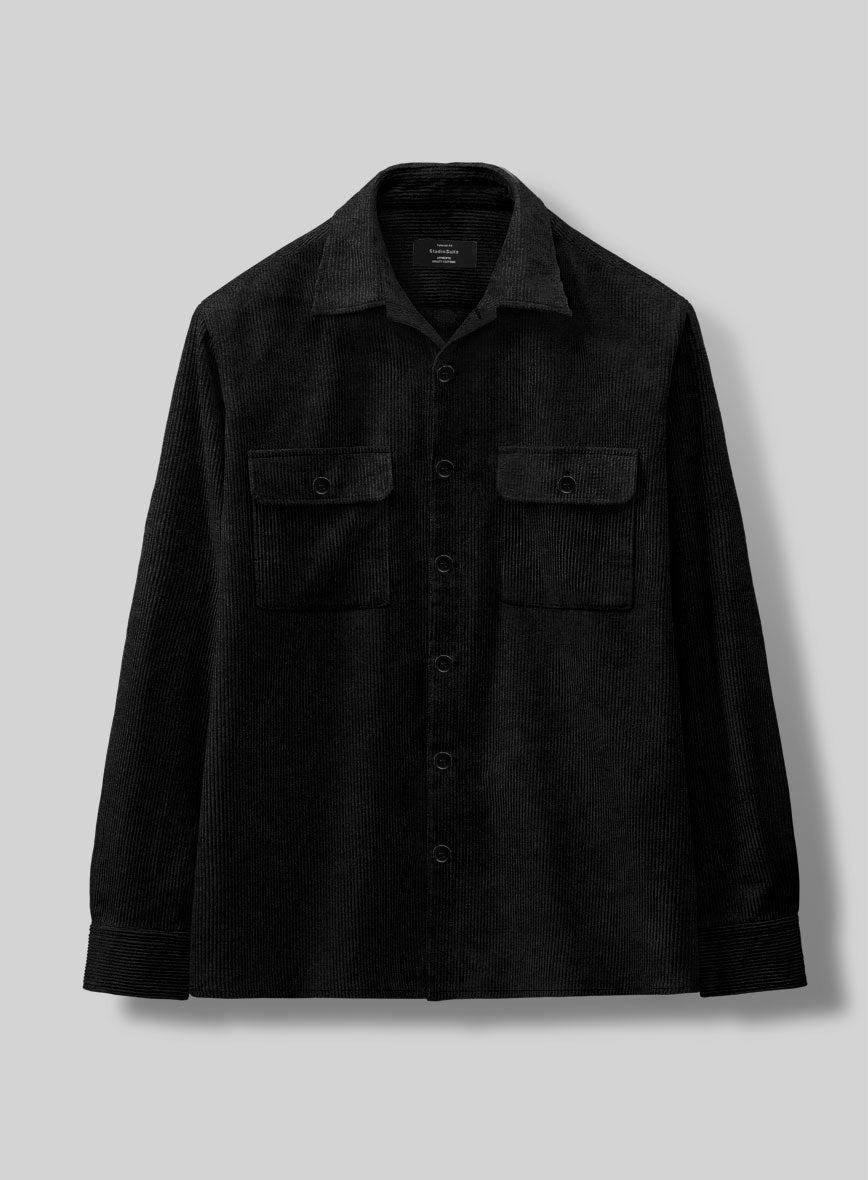 Nomad Black Corduroy Shirt - StudioSuits