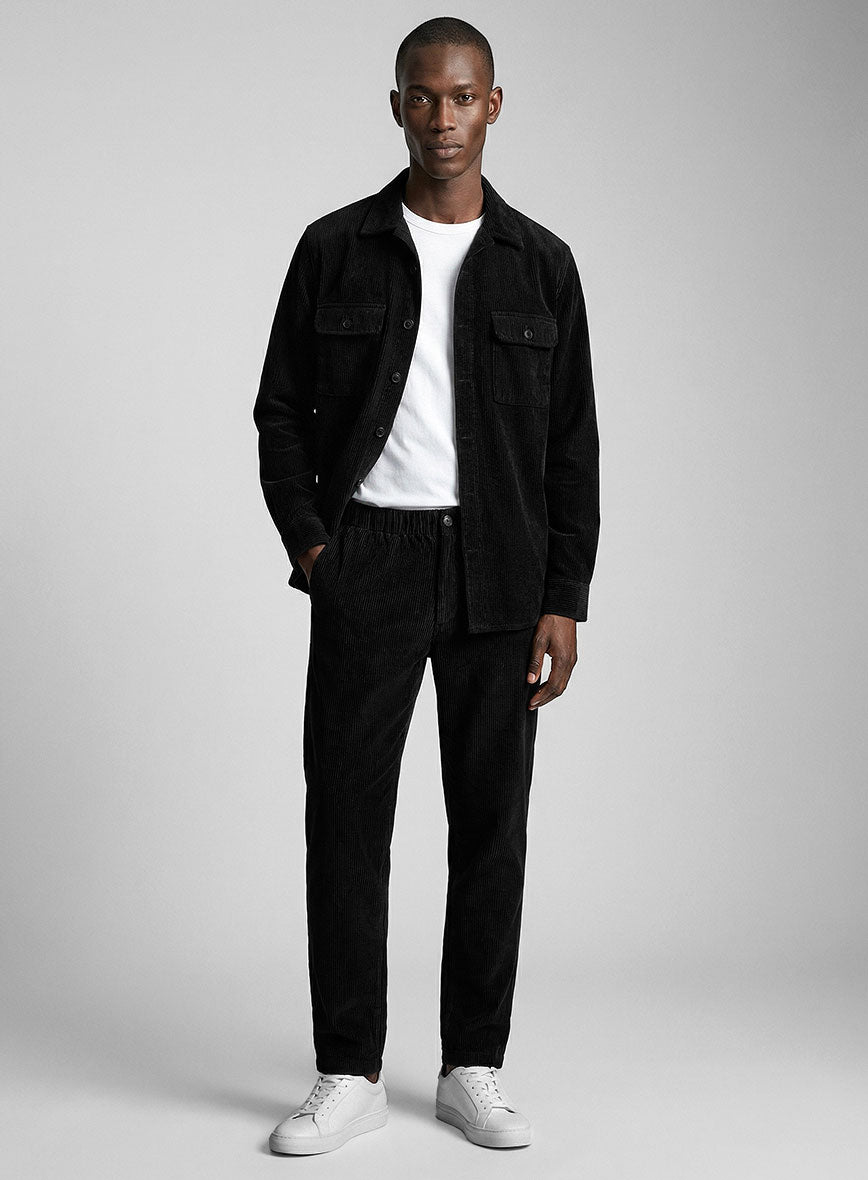 Nomad Black Corduroy Shirt - StudioSuits