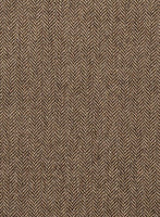 Nomad Irish Brown Herringbone Tweed Shirt - StudioSuits