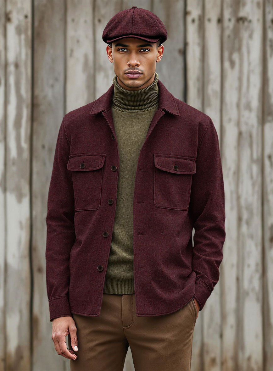Nomad Naples Sangria Tweed Shirt - StudioSuits