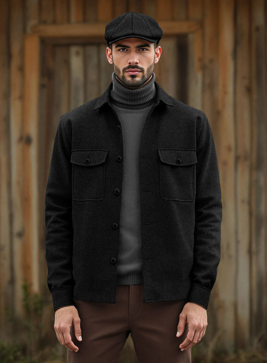 Nomad Naples Black Tweed Shirt - StudioSuits