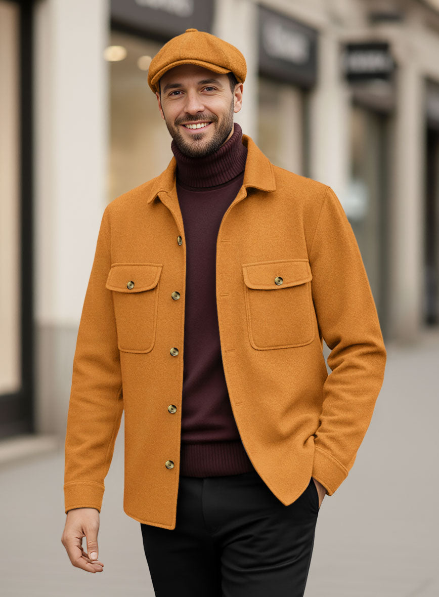 Nomad Naples Mustard Tweed Shirt - StudioSuits
