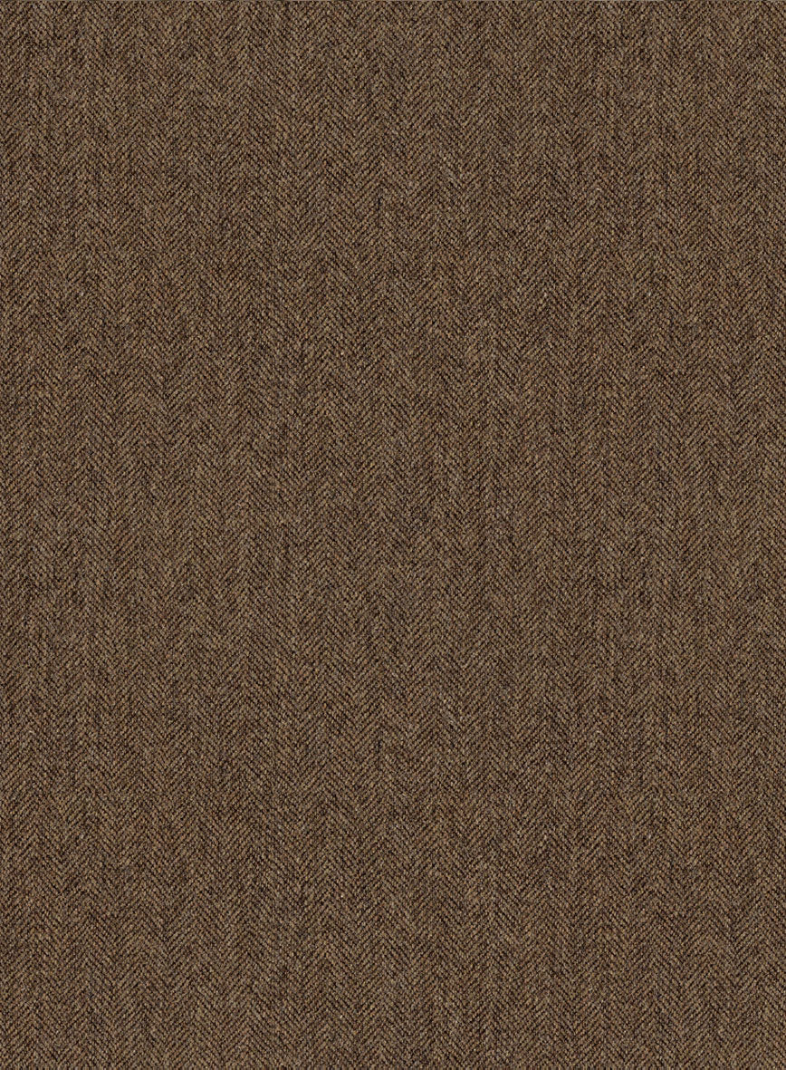 Nomad Rust Herringbone Tweed Shirt - StudioSuits